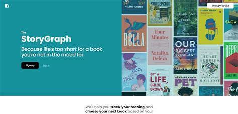 alternatives to goodreads|The StoryGraph .